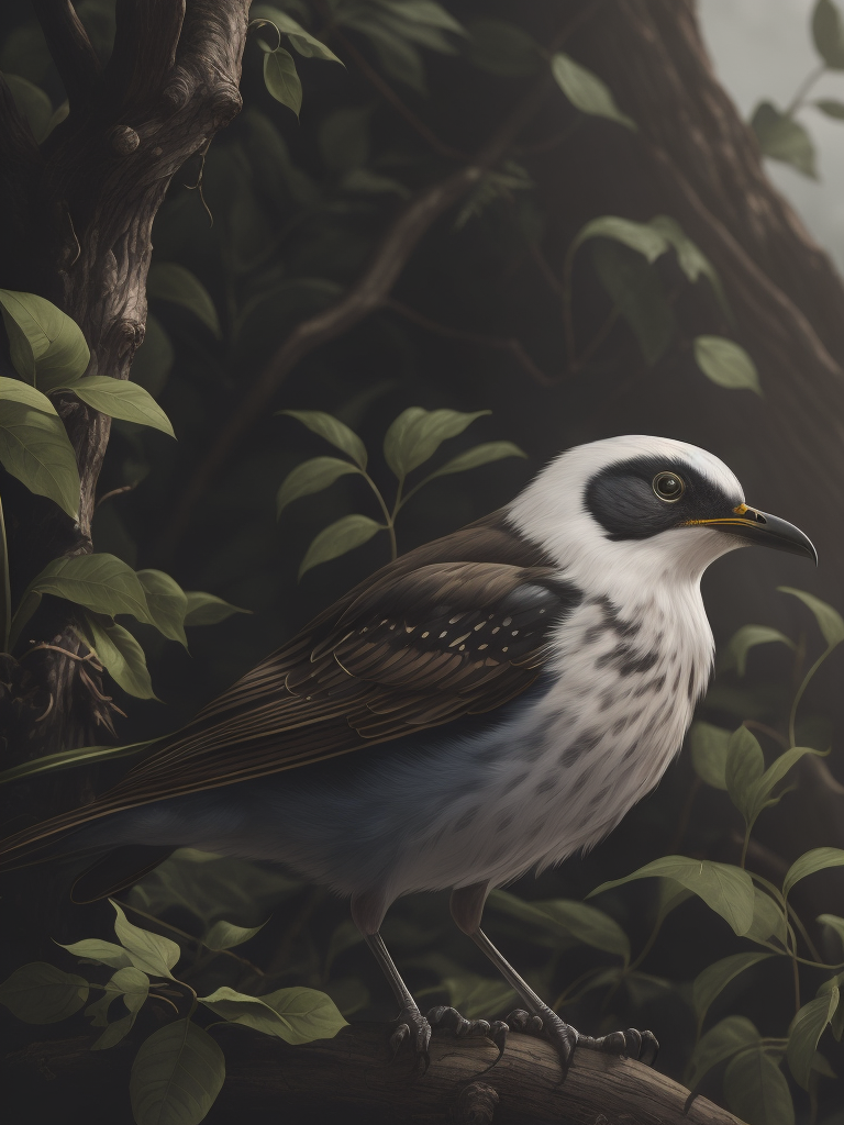 ardinals in the style of John James Audubon