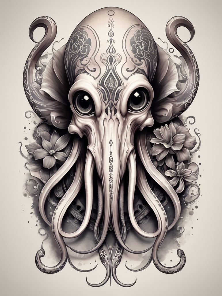 tattoo design squid