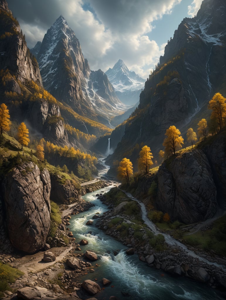 mountain river, magic