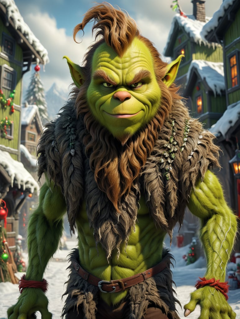 Tall grinch boy baggy clothes brown shaggy hair skinny