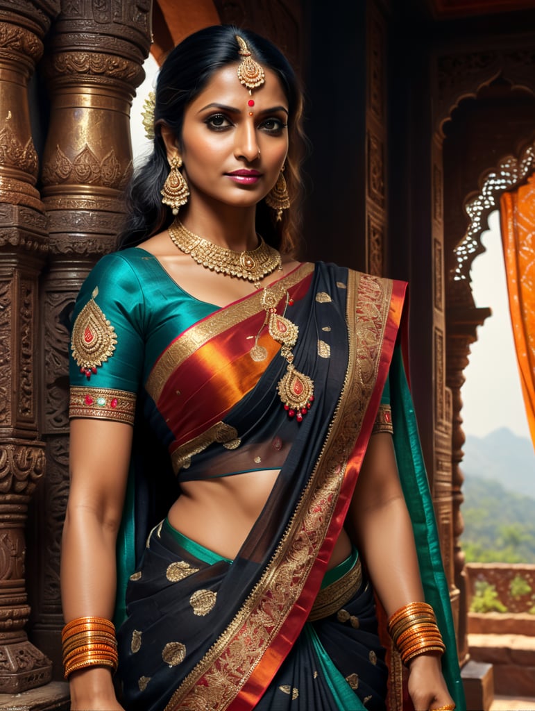 Indian saree aunty