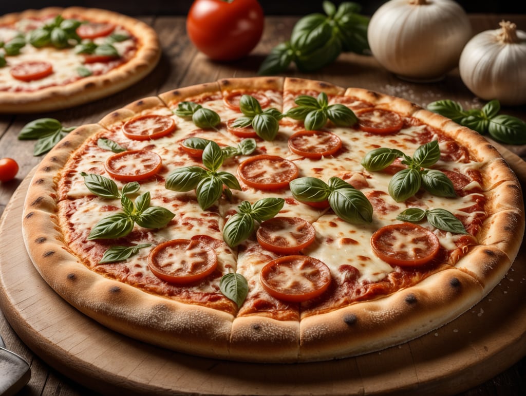 Food Photography of Italian pizza. beauty photography