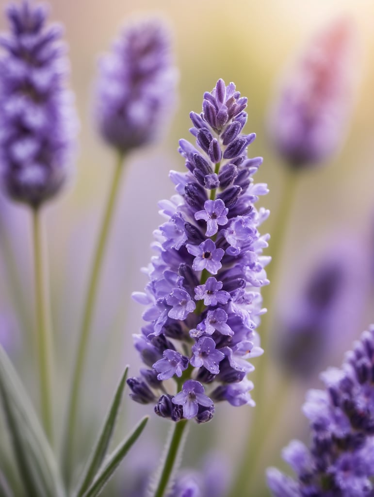 lavender flower macro photography on lavander background