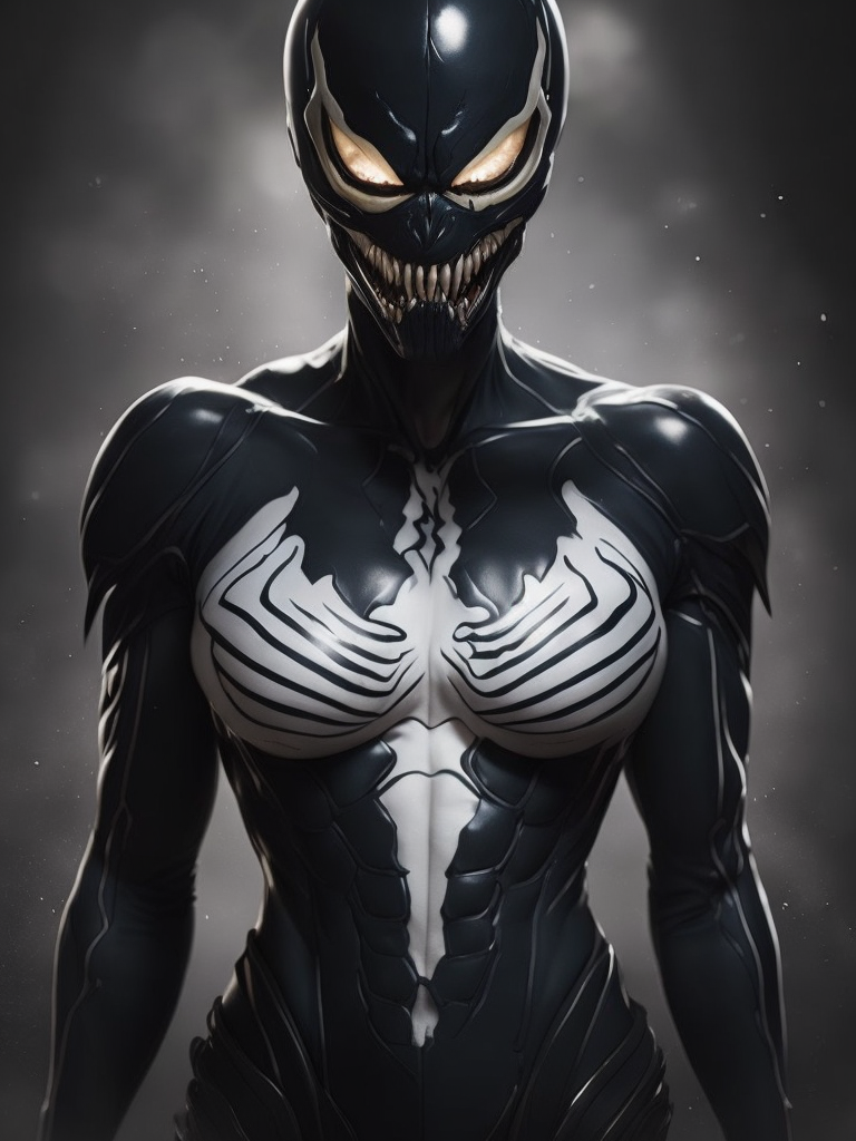 masterpiece, best quality, CG, wallpaper, HDR, high quality, high-definition, extremely detailed, venom,