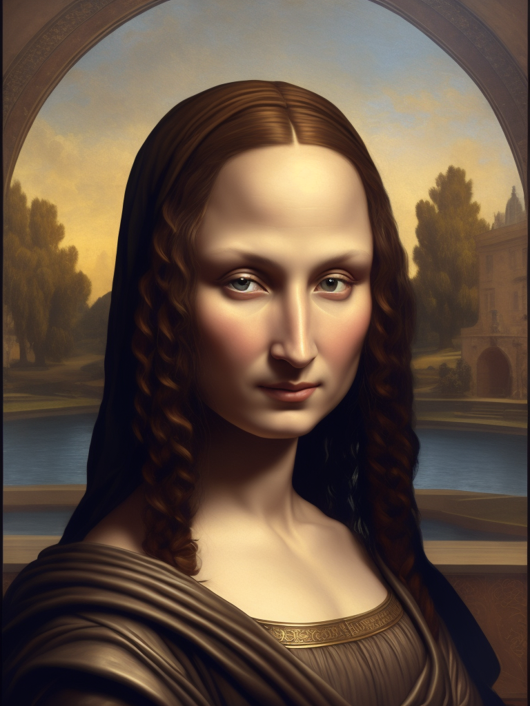 Mona Lisa Leonardo da Vinci, original art