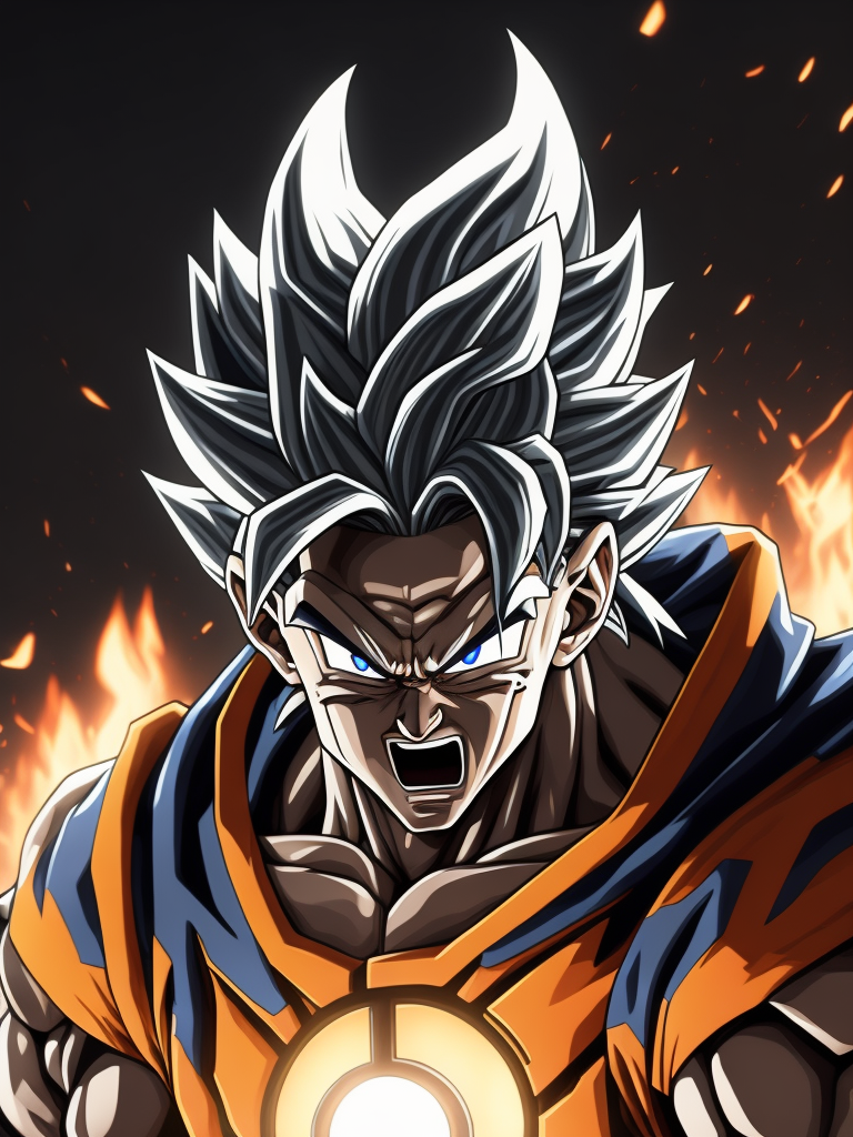 Angry GOKU, power raged, Ultra instinct