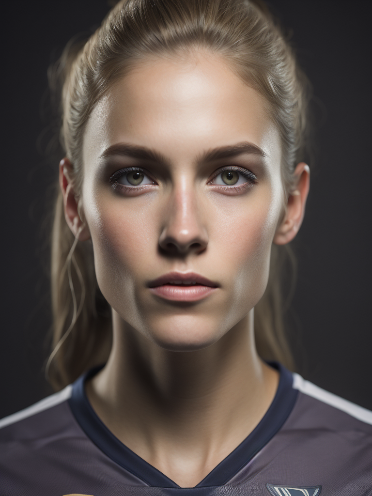 Portrait of a Women Soccer Player, Fifa Women's World Cup, Dennmark