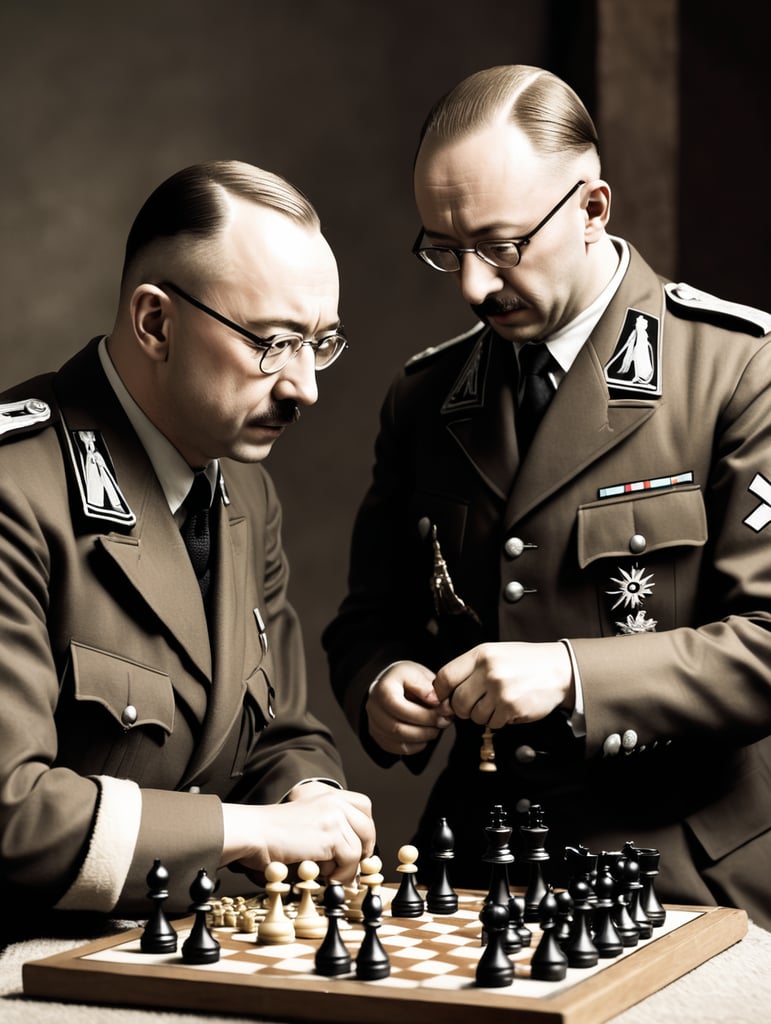 Himmler playing chess