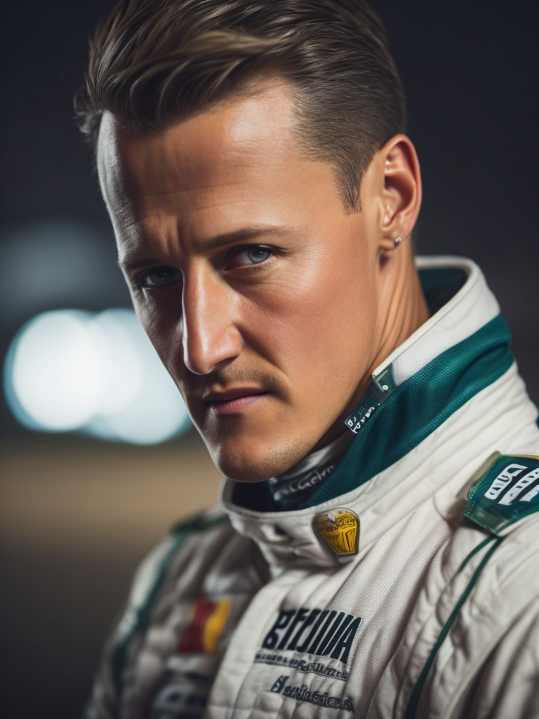 portrait of a Michael Schumacher