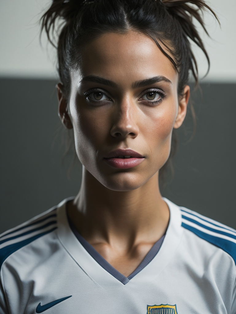 Epic Portrait of a Women Soccer Player, Fifa Women's World Cup, Dennmark