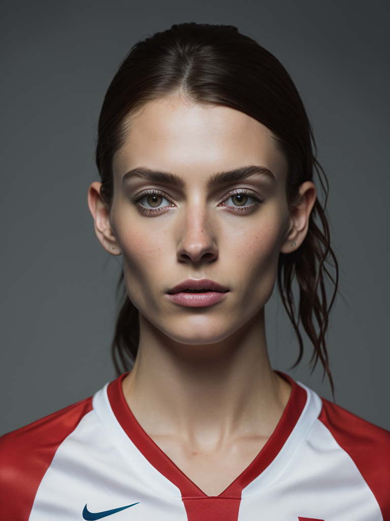 portrait of a women, a soccer player, soccer women's world cup 2023