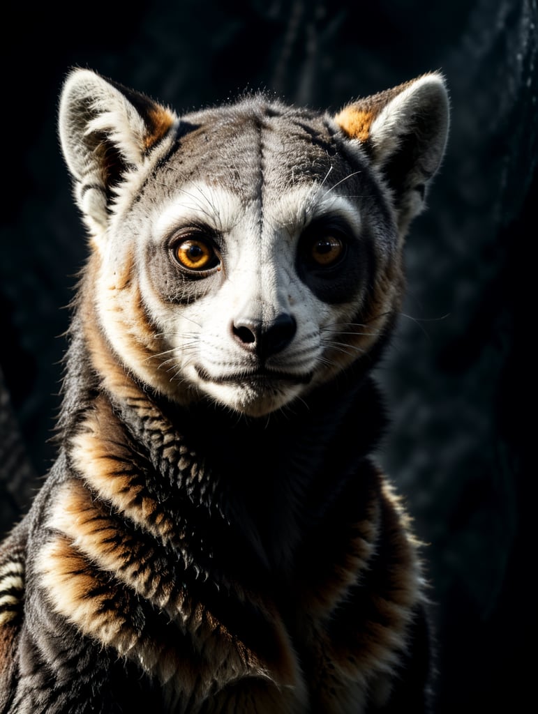 A lemur on the cover of vogue magazine