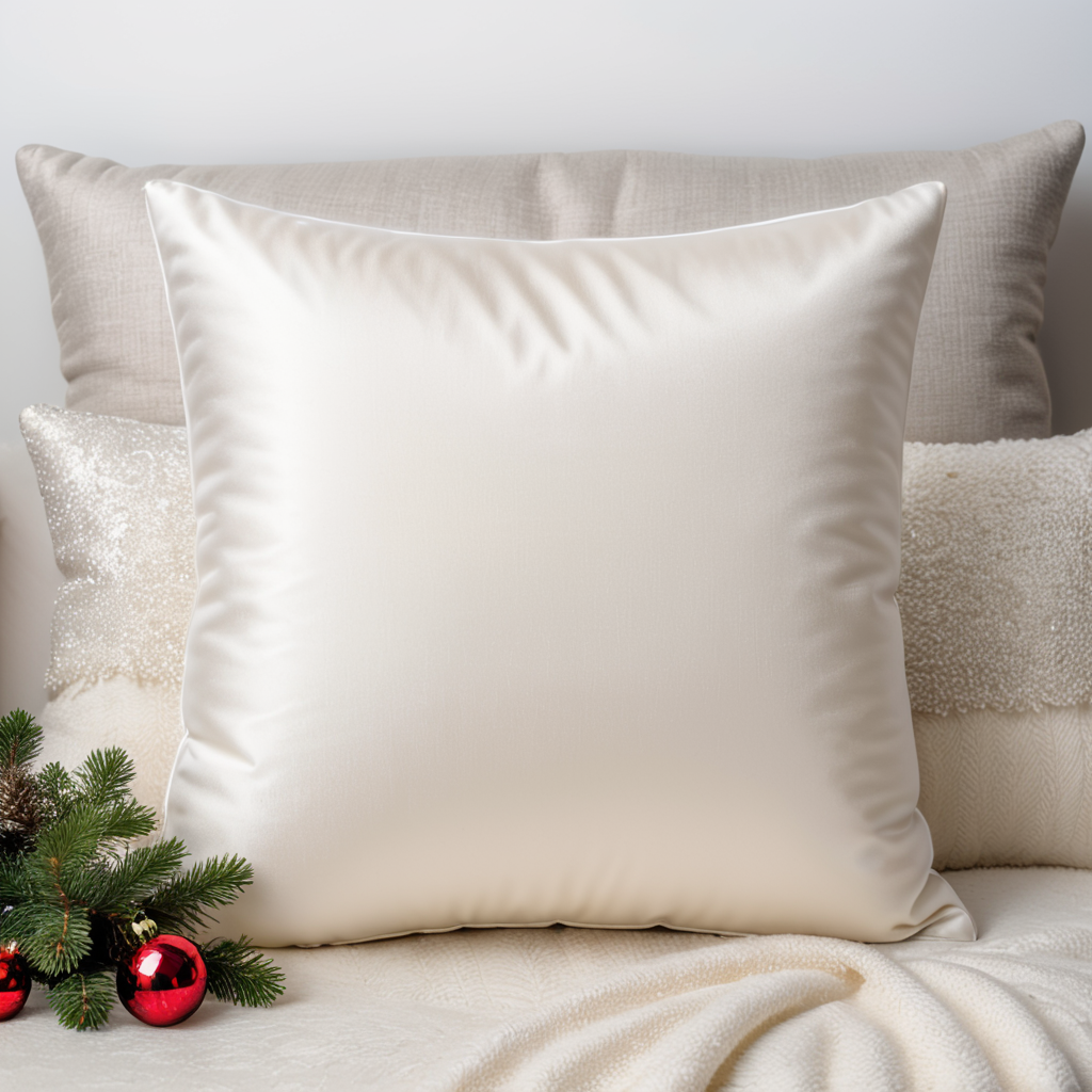 Christmas white kids pillow