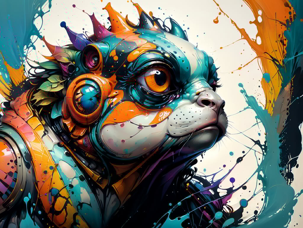 Harlequin frog from a wild tribe.