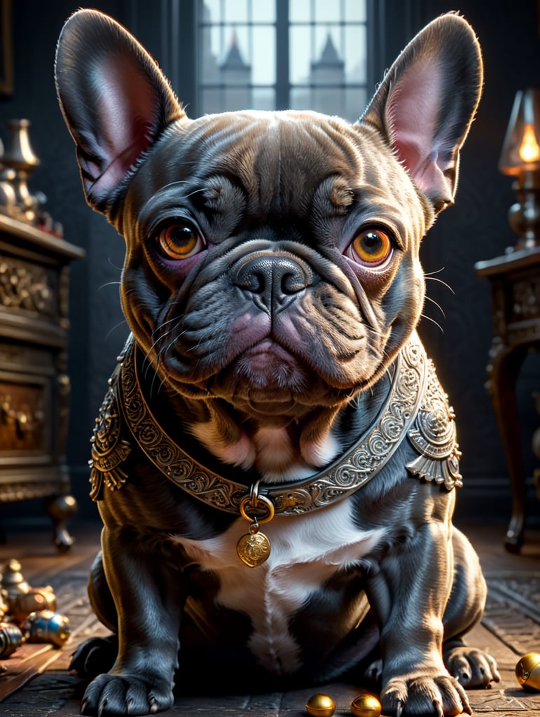 french bulldog gray disney pixar film