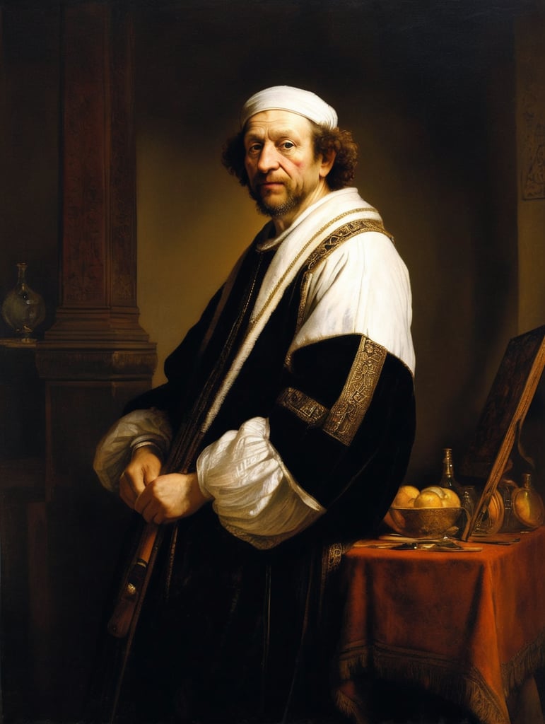 a masterpiece painting by Rembrandt Van Rijn