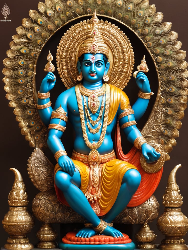 Lord Murugan stills sitting in peacock