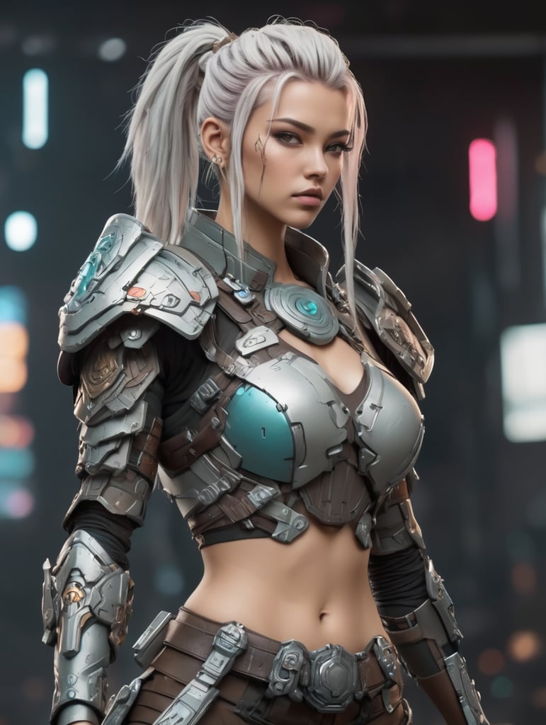 cyberpunk warrior princess