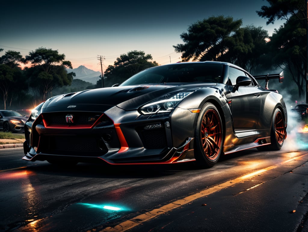a super cool Gtr modified car