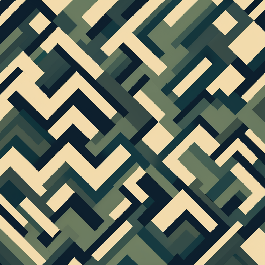 Flat design digital camouflage pattern, vector art, pixel, modern