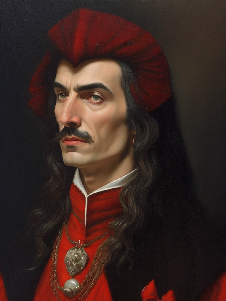 portrait of Vlad Dracula, oil canvas