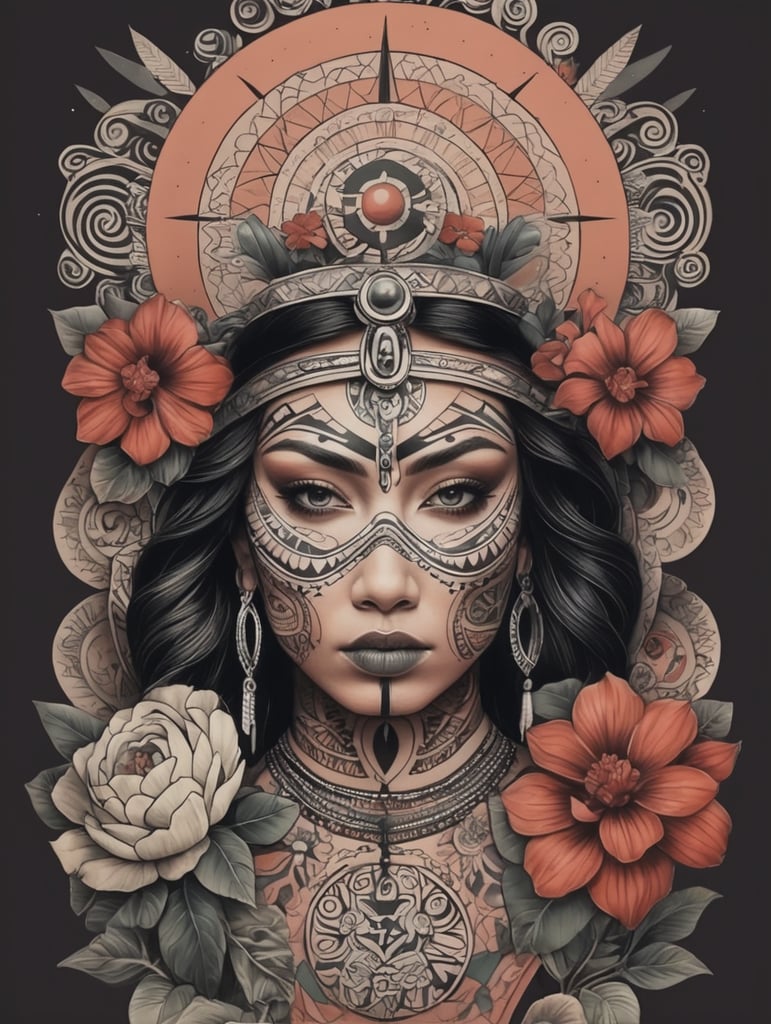 tattoo design of art of north brazil