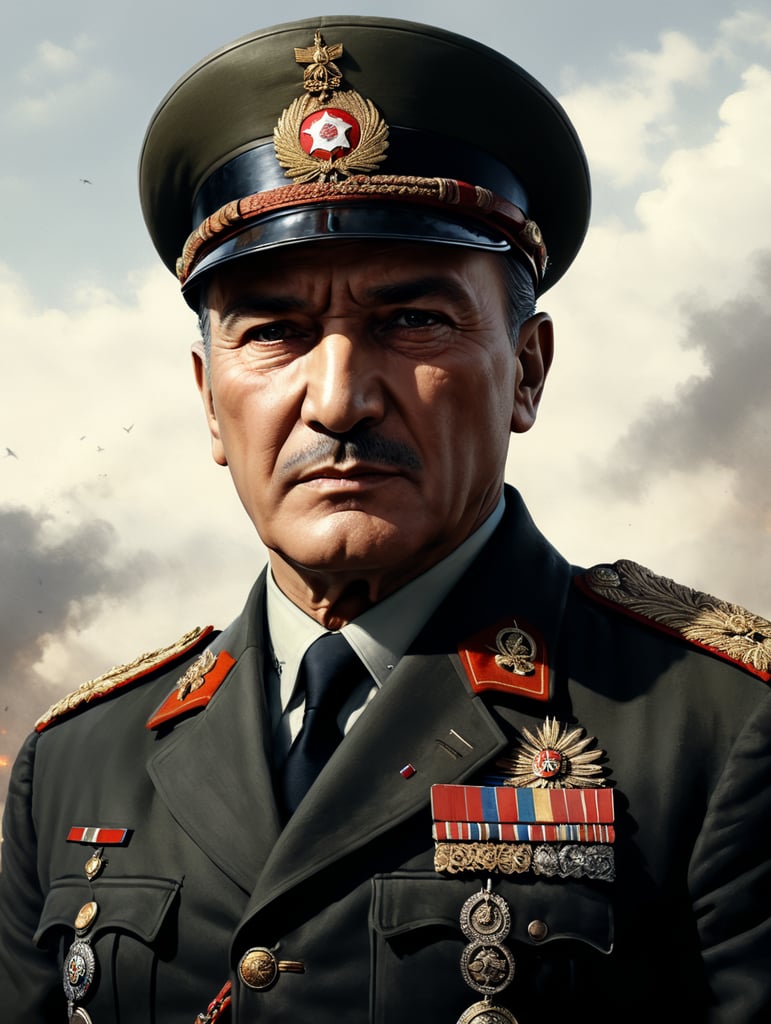 Mustafa Kemal Ataturk in military clothes
