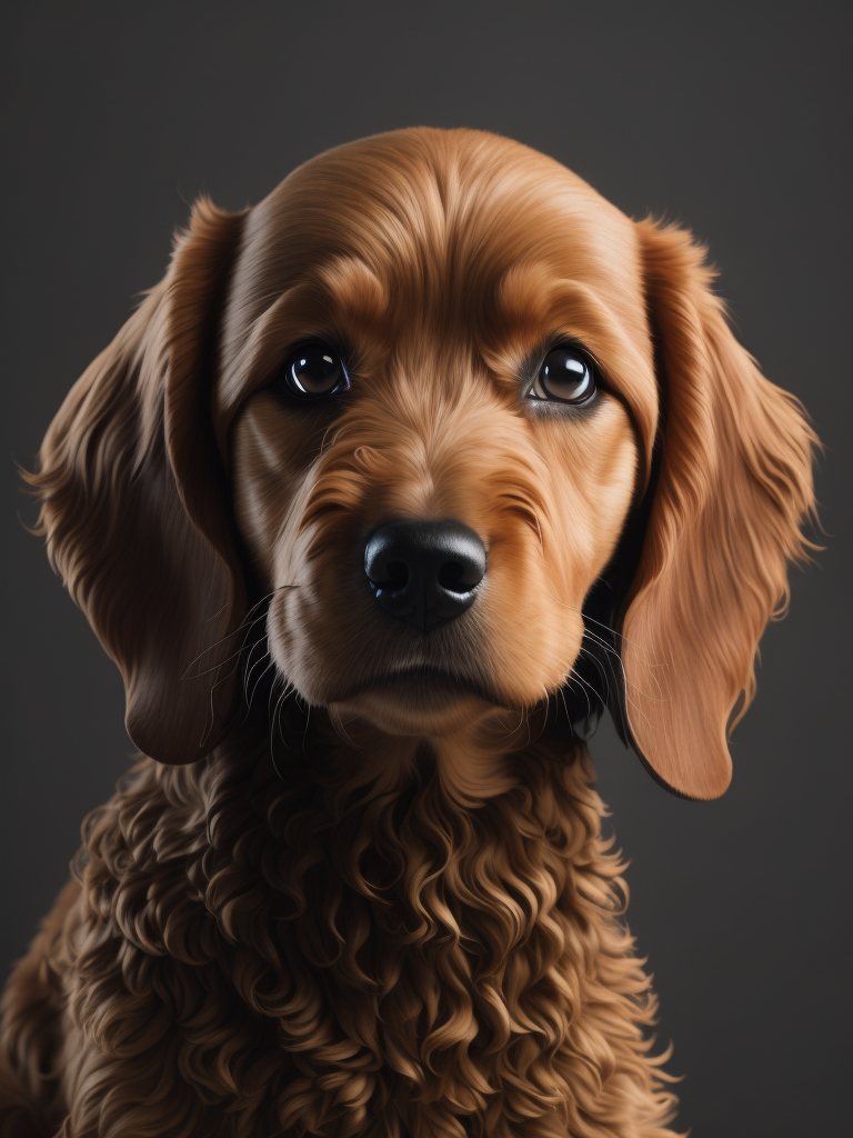 golden doodle dog by Alex Gross