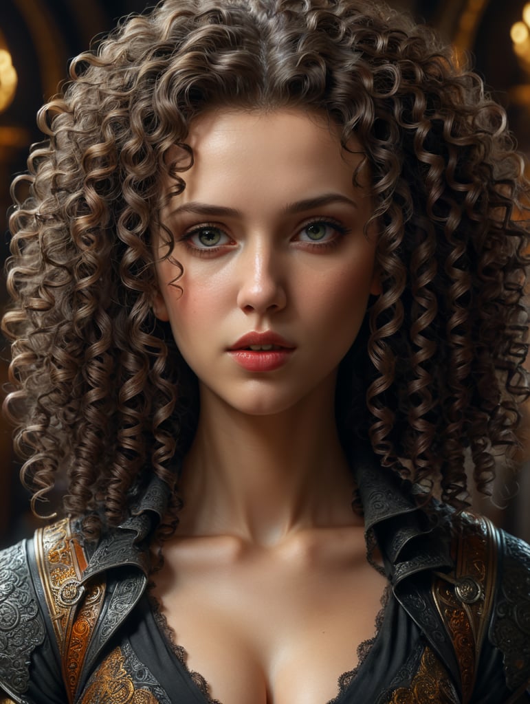 Show me the beautiful curly girl