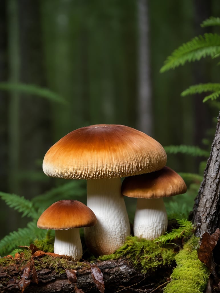 The Admirable Boletus Mushroom is also known as the velvet top mushroom, canada british columbia mushroom