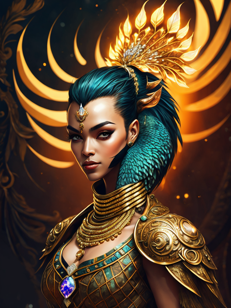 Magical king peacock wearing expensive jewelry that is magnificent, incredibly detailed, intricate, with brilliant bright shimmering sparkling glittering diamonds on glowing shining precious luminous gold, Royal rich luxurious