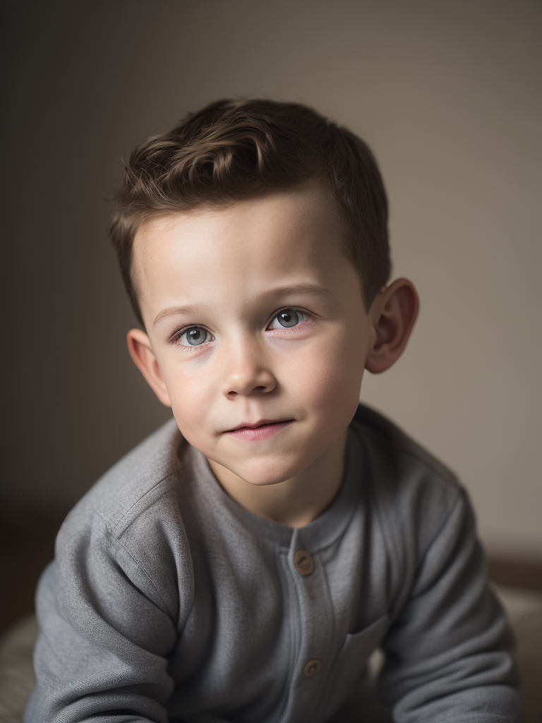 portrait of Tom Holland as a kid, 6 month old, happy emotions on his face