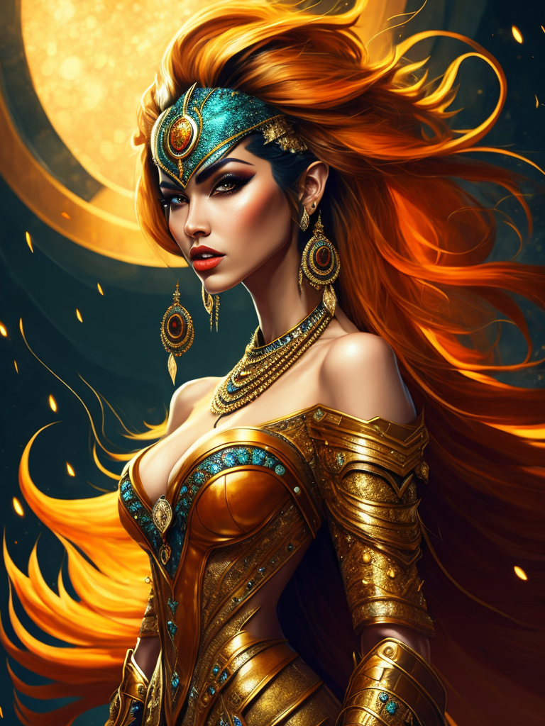 Magical king peacock wearing expensive jewelry that is magnificent, incredibly detailed, intricate, with brilliant bright shimmering sparkling glittering diamonds on glowing shining precious luminous gold, Royal rich luxurious