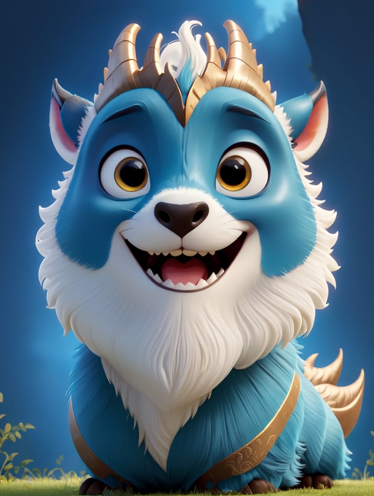 make eyes darker add longer fangs give goat horns