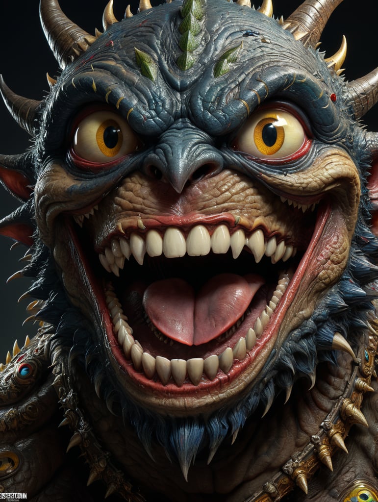 fun monsters google eyes big mouth