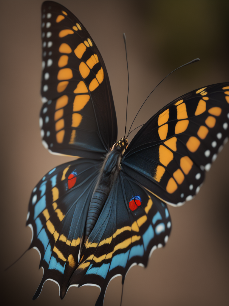 a butterfly macro photography, close-up, high-quality details, deep focus, professional shot