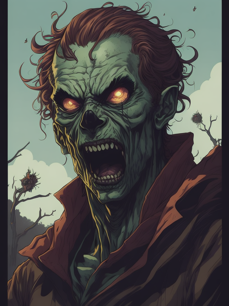 Manga comic style full - color illustration by Lucas Arts and Ufotable, 2D animation in the style of Justin Roiland and James Mcdermott