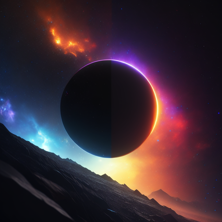 An abstract gradient background that reminds me of all the possibilities of the universe.