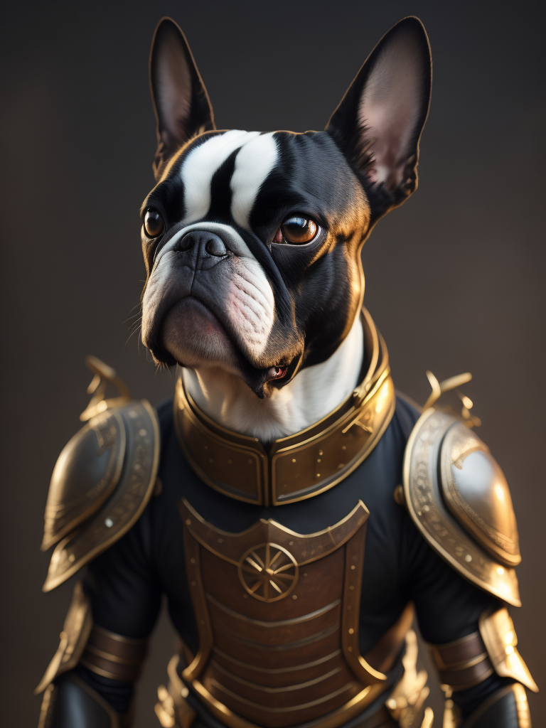 boston terrier warrior