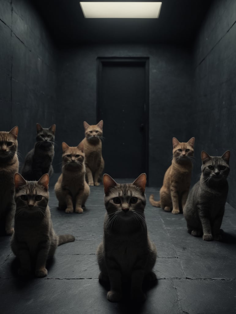 Premium Free ai Images | cats rule the world