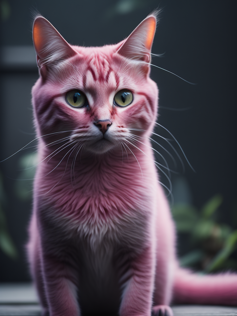 a pink Cat