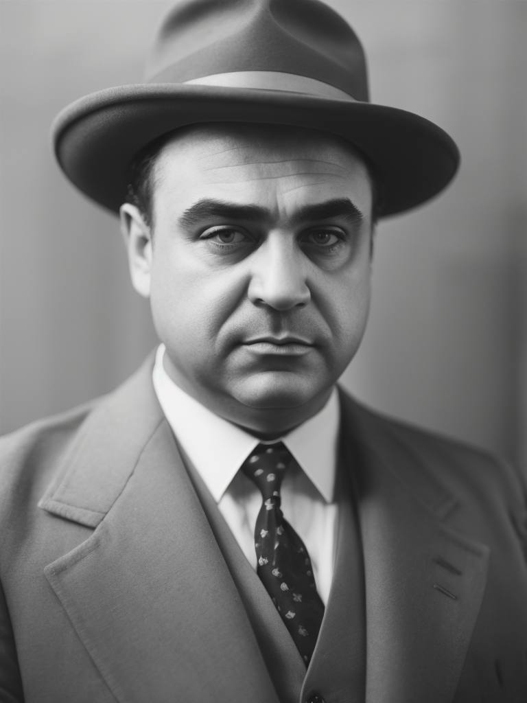 Al Capone American gangster, rare photo