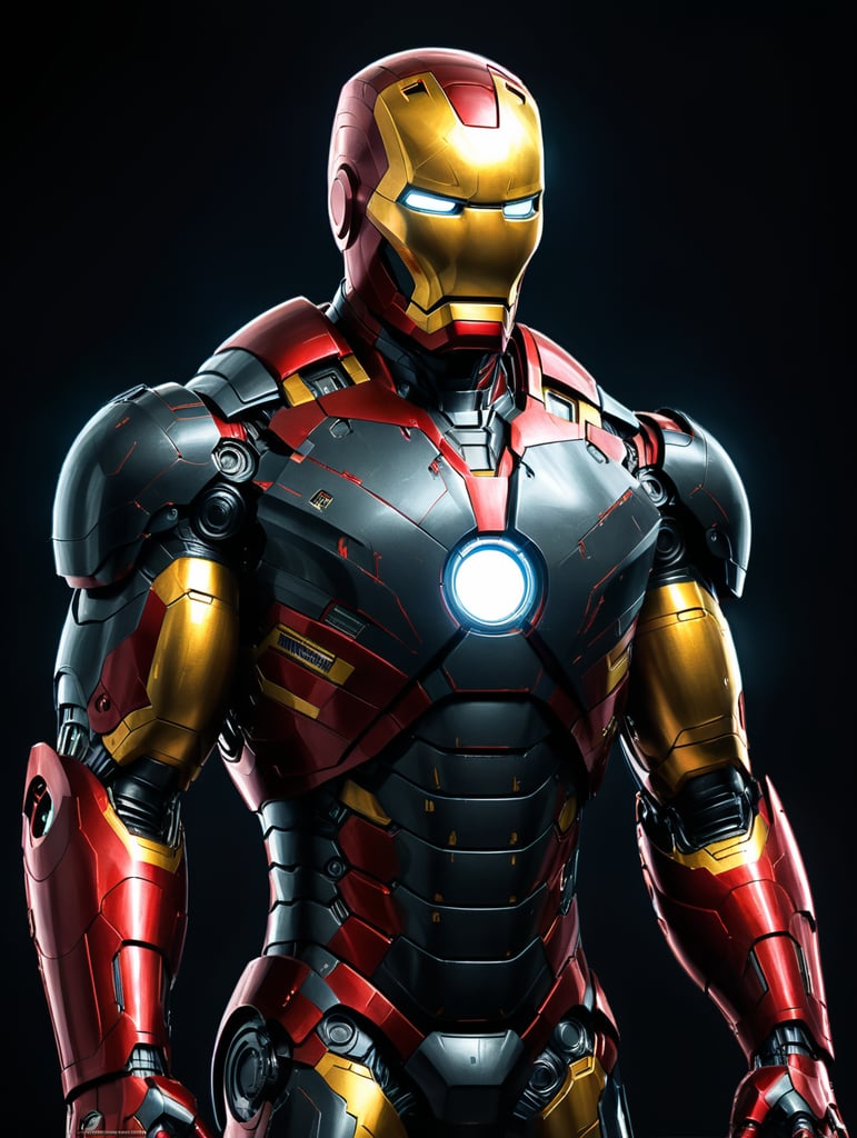 the schematics of iron man suit.