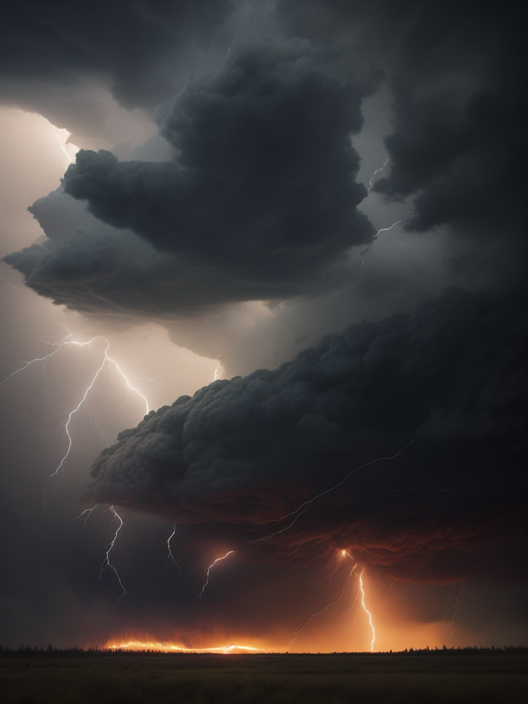 Severe thunderstorm, Canada, warning, epic photo