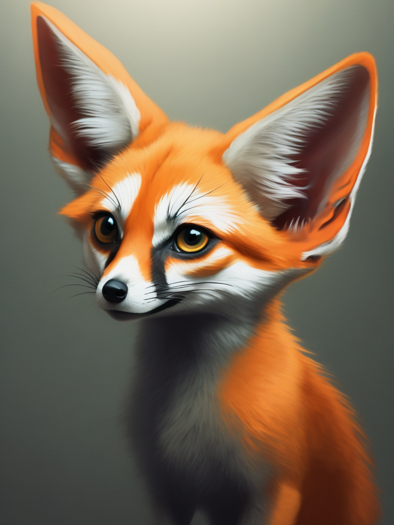 Generate a pretty looking fennec fox anthromorphic furry style, facing the viewer