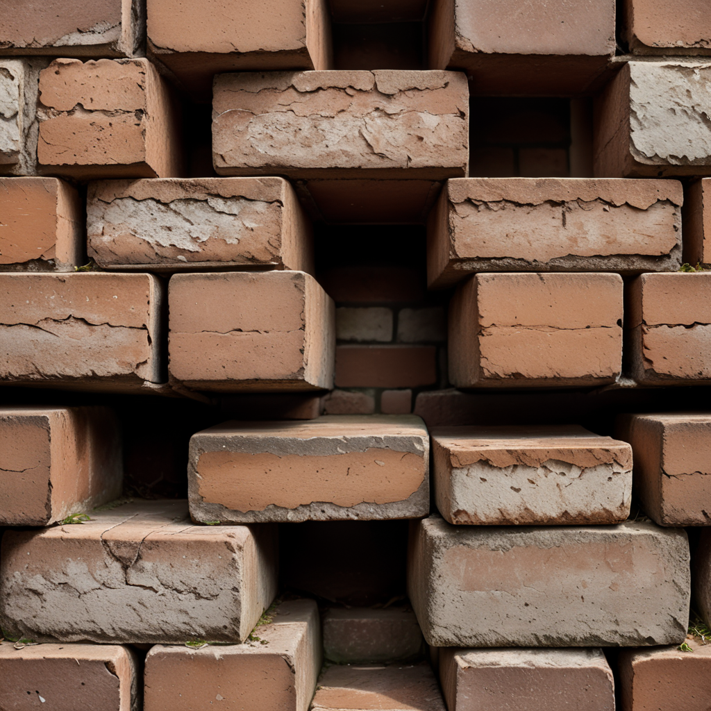 Old Brown brick texture, seamless