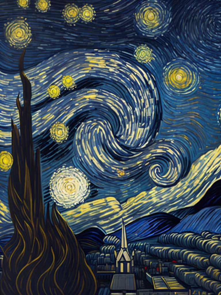 The Starry Night Vincent van Gogh