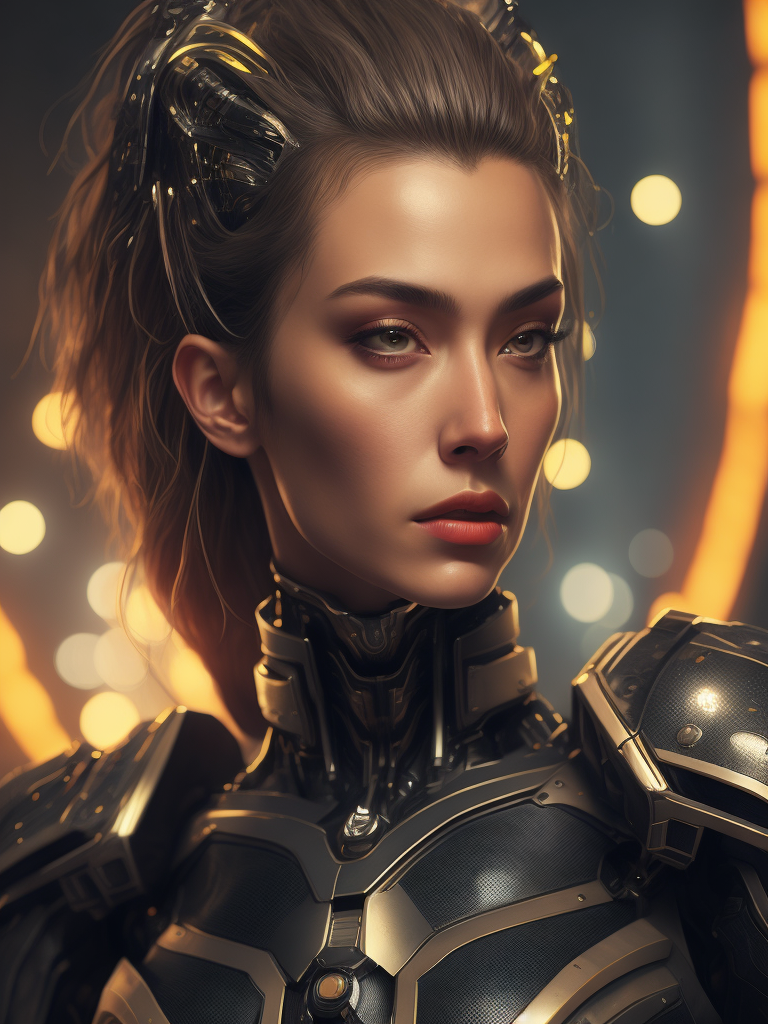 Cyberpunk, sci-fi, fantasy, kodak portra 400, 8k, soft light, volumetric lighting, highly detailed, goddess of victory nikke style, portrait photo of a beautiful cyborg robot girl, skin formed by digital optical fiber, intricate, elegant, highly detailed, digital painting, concept art, smooth, sharp focus, comic illustration, art by otomo katsuhiro and hyung-tae kim and oshii mamoru