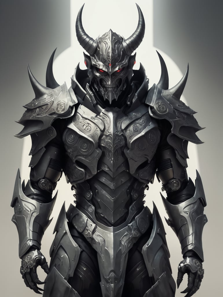 Démon en armure futuriste