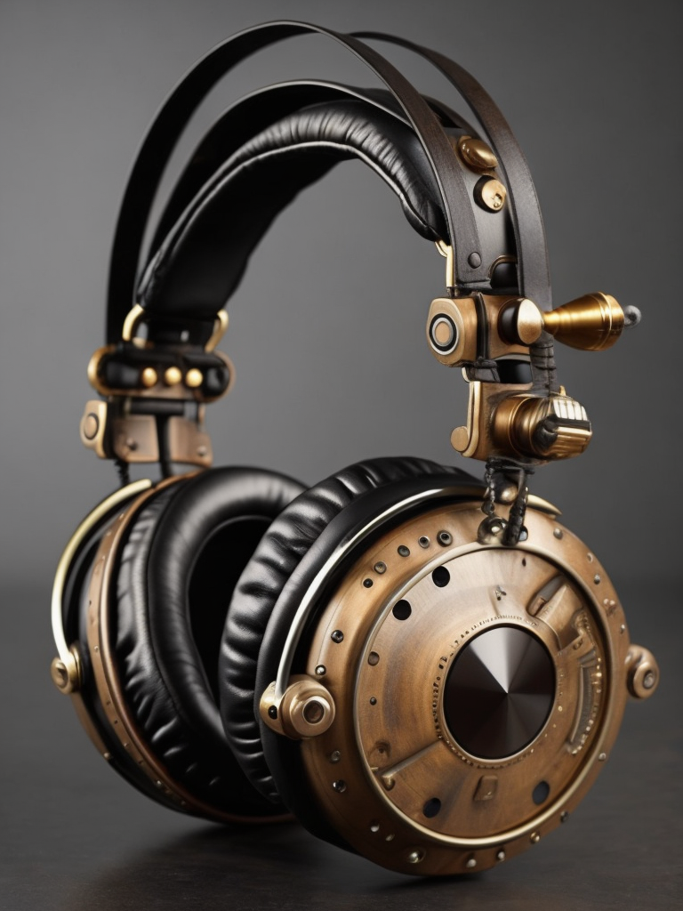 Steampunk headphones